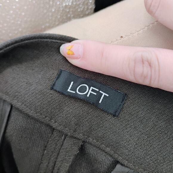 NWT LOFT JULIE TROUSER GRAY PANTS SIZE 4 - Picture 16 of 16
